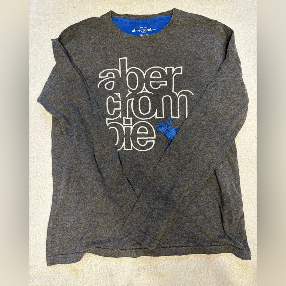 Abercrombie & Fitch Gray Long Sleeve Tee